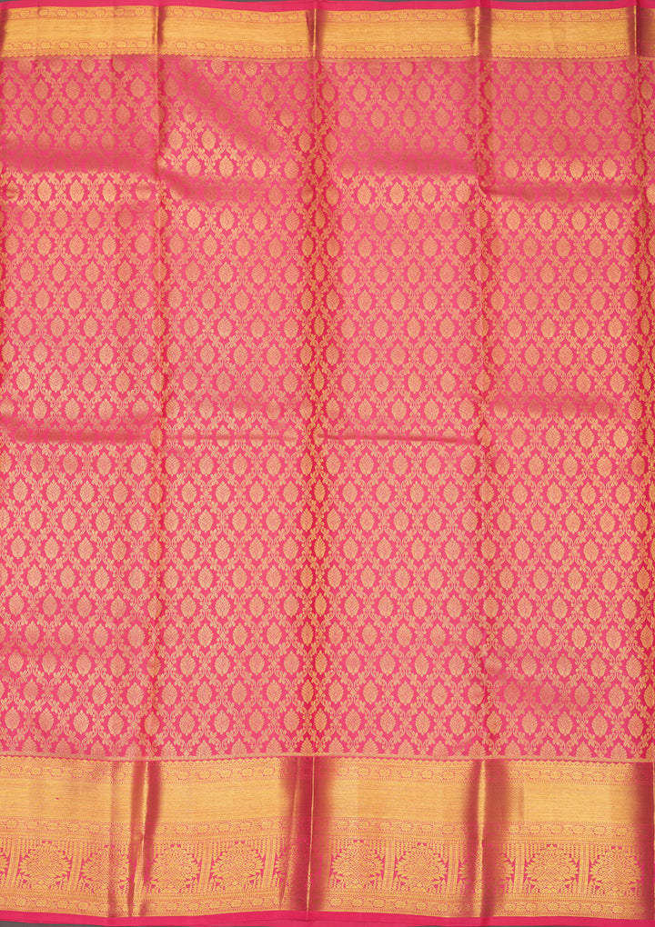 Pink Zariwork Pure Silk Saree