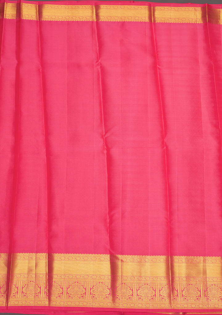 Pink Zariwork Pure Silk Saree