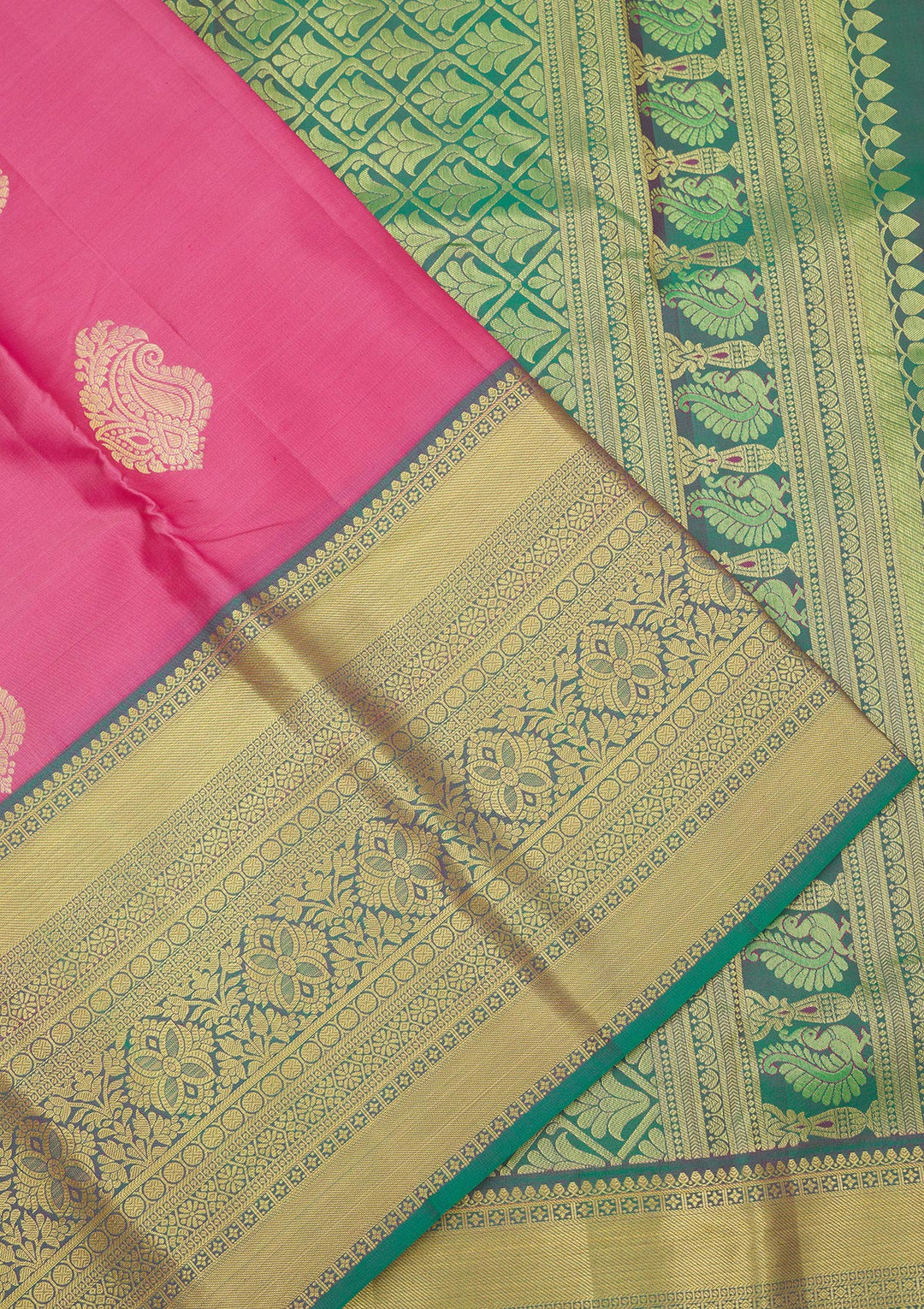 Pink Zariwork Pure Silk Saree