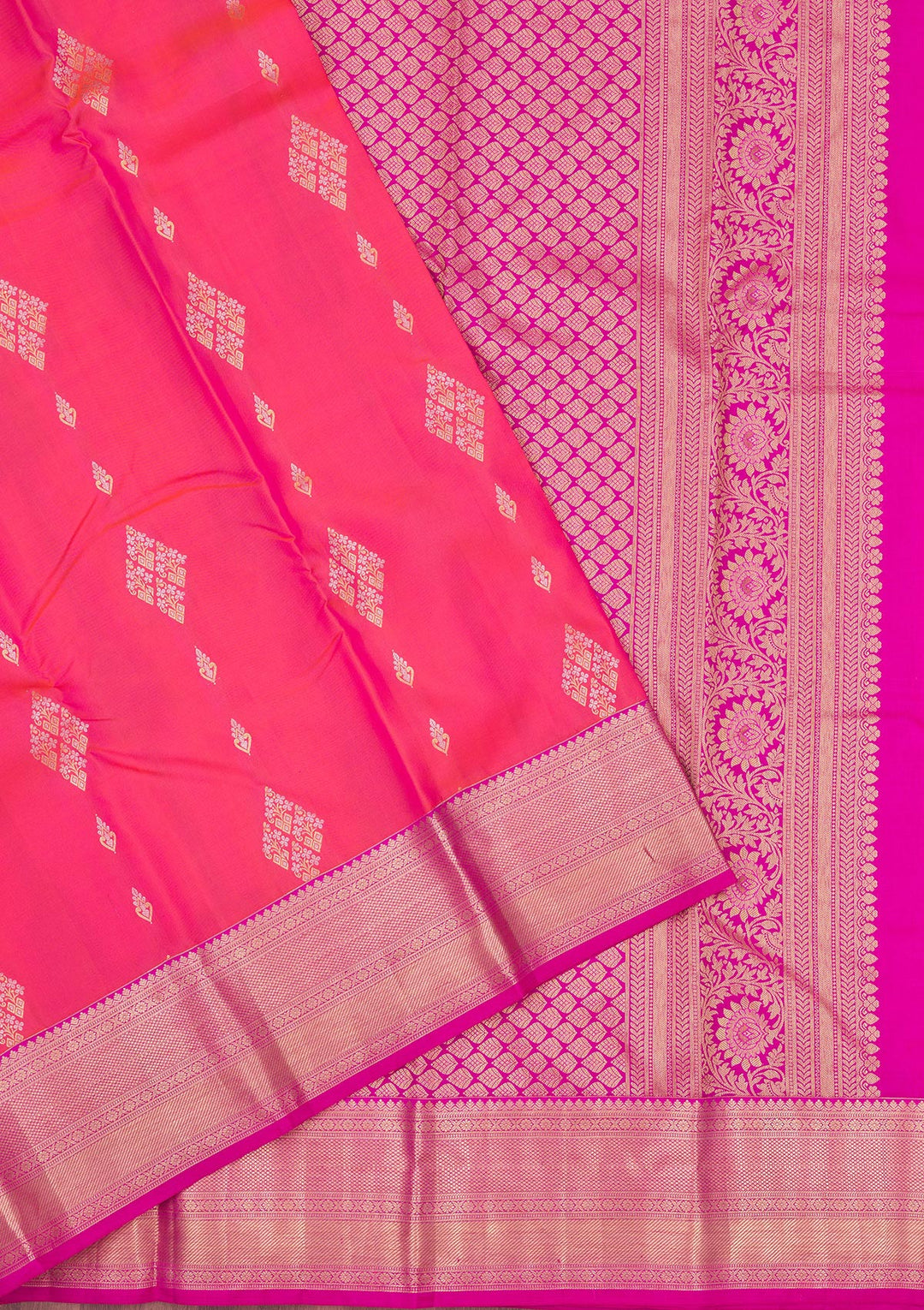 Pink Zariwork Pure Silk Saree