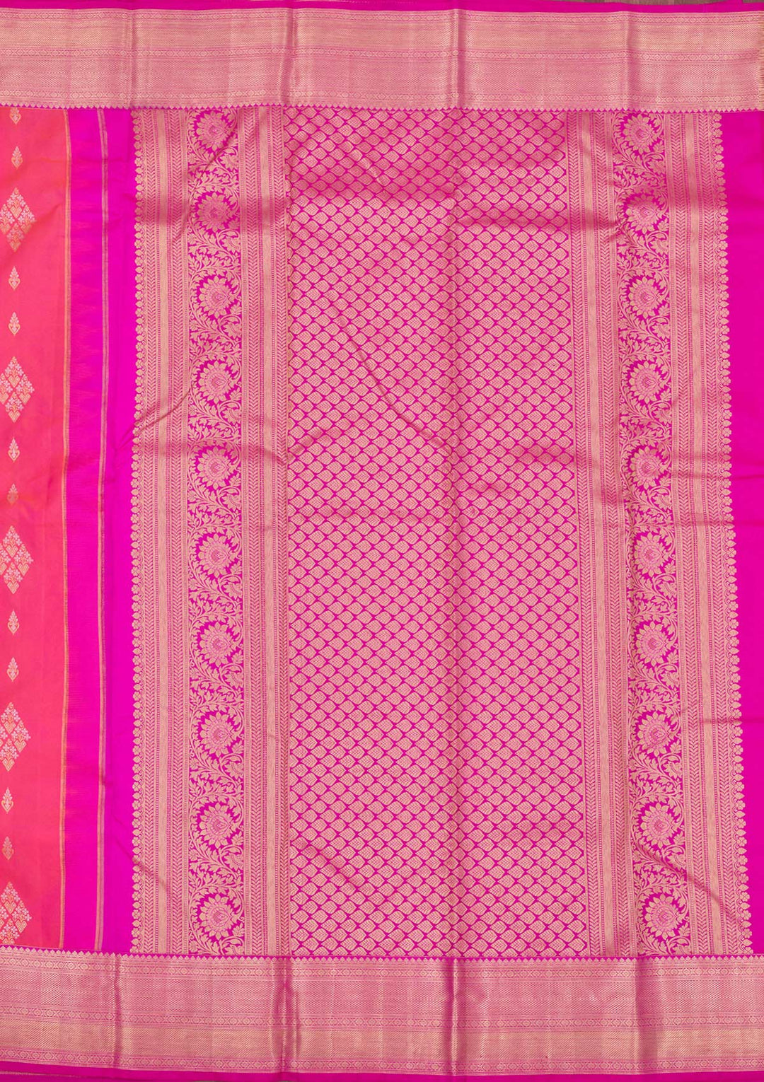 Pink Zariwork Pure Silk Saree