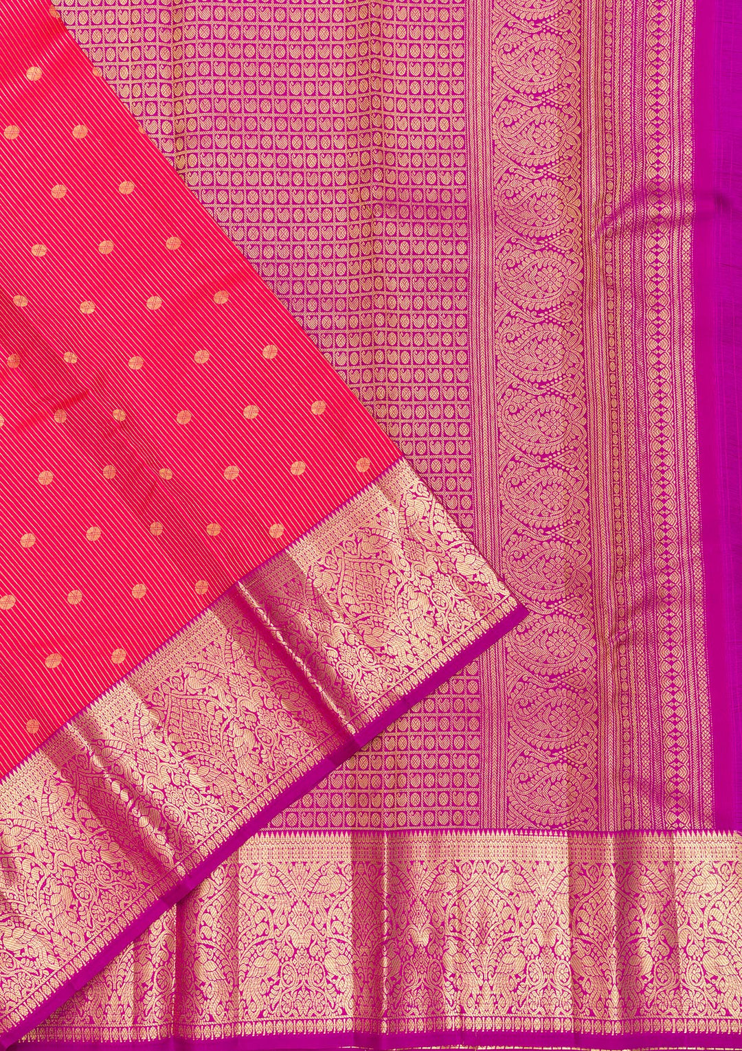 Pink Zariwork Kanjivaram Pure Silk Saree