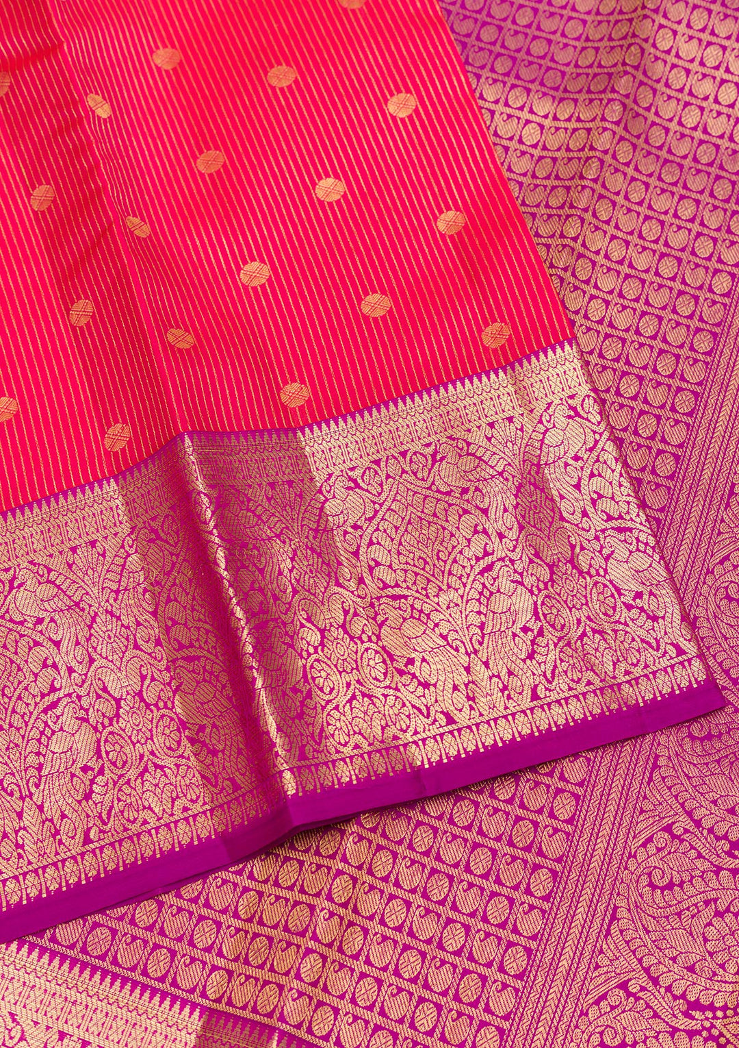 Pink Zariwork Kanjivaram Pure Silk Saree