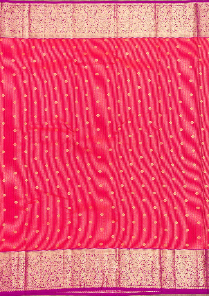 Pink Zariwork Kanjivaram Pure Silk Saree