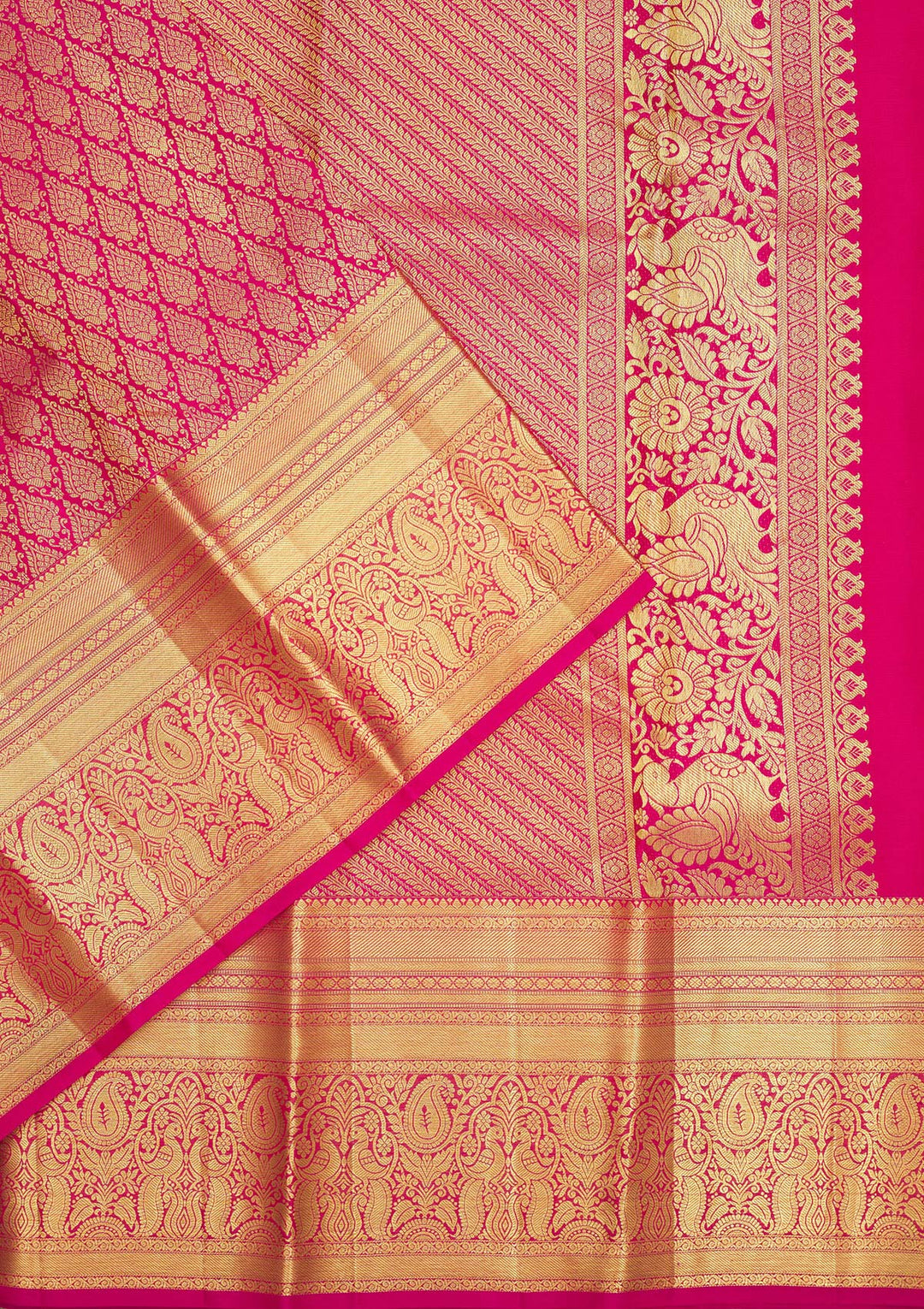 Pink Zariwork Pure Silk Saree