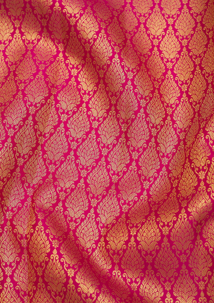 Pink Zariwork Pure Silk Saree