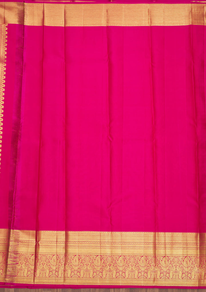 Pink Zariwork Pure Silk Saree