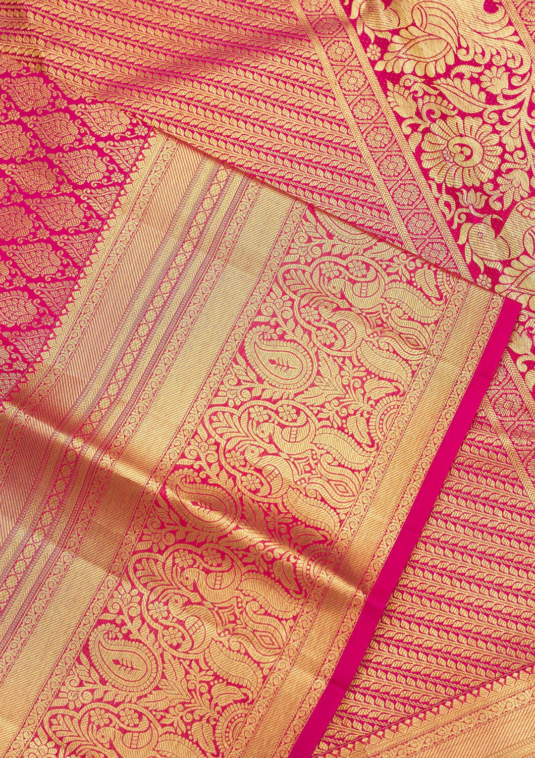 Pink Zariwork Pure Silk Saree
