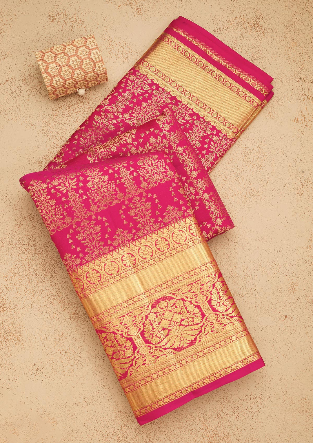 Pink Zariwork Pure Silk Saree
