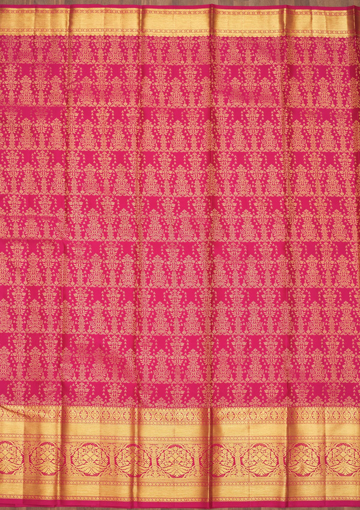 Pink Zariwork Pure Silk Saree