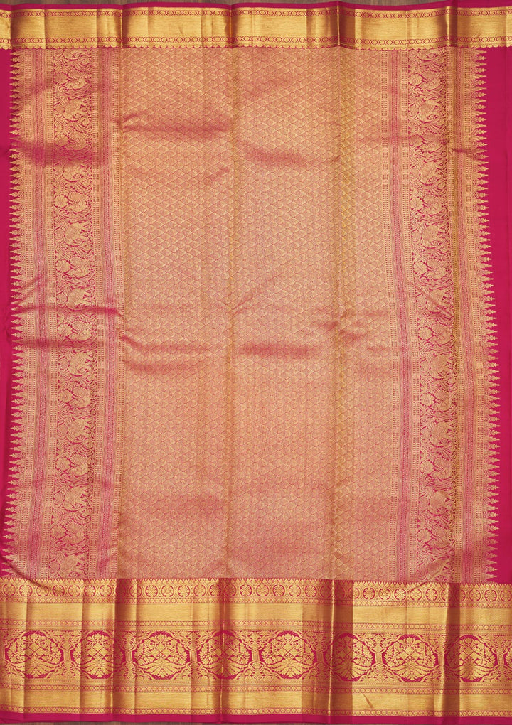 Pink Zariwork Pure Silk Saree
