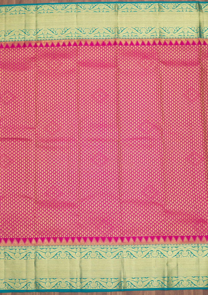 Pink Zariwork Pure Silk Saree