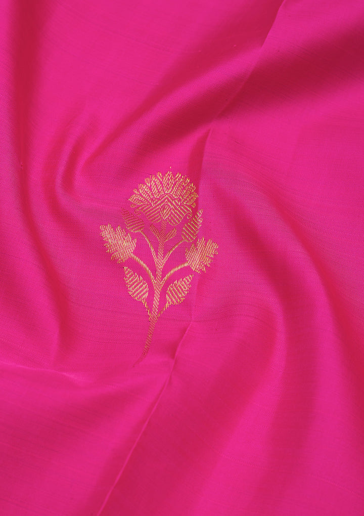Pink Zariwork Pure Silk Saree