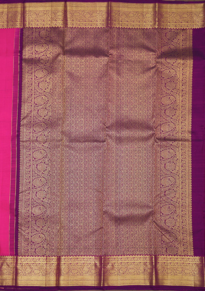 Pink Zariwork Pure Silk Saree