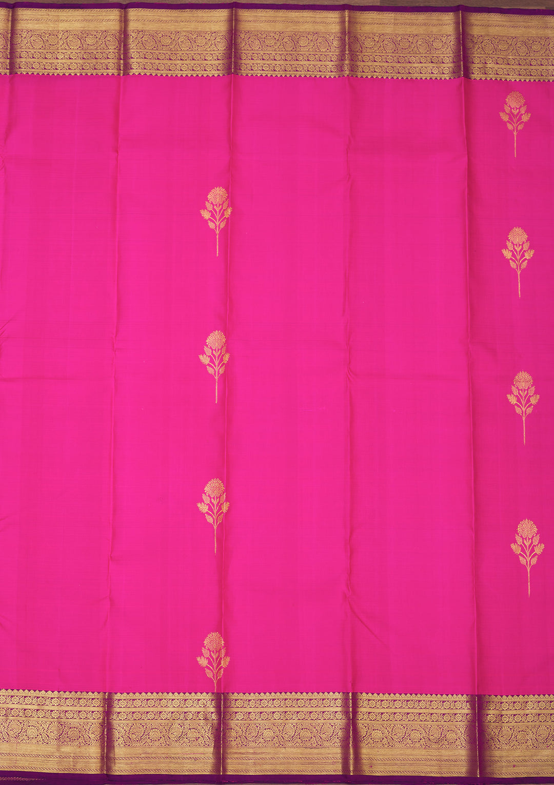 Pink Zariwork Pure Silk Saree