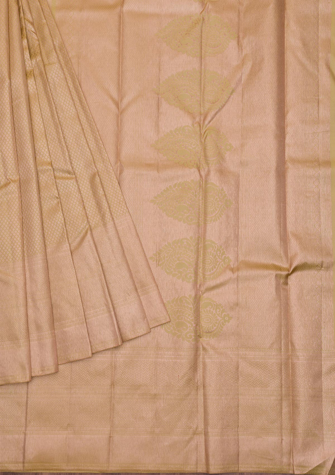 Pista Green Zariwork Kanjivaram Pure Silk Saree