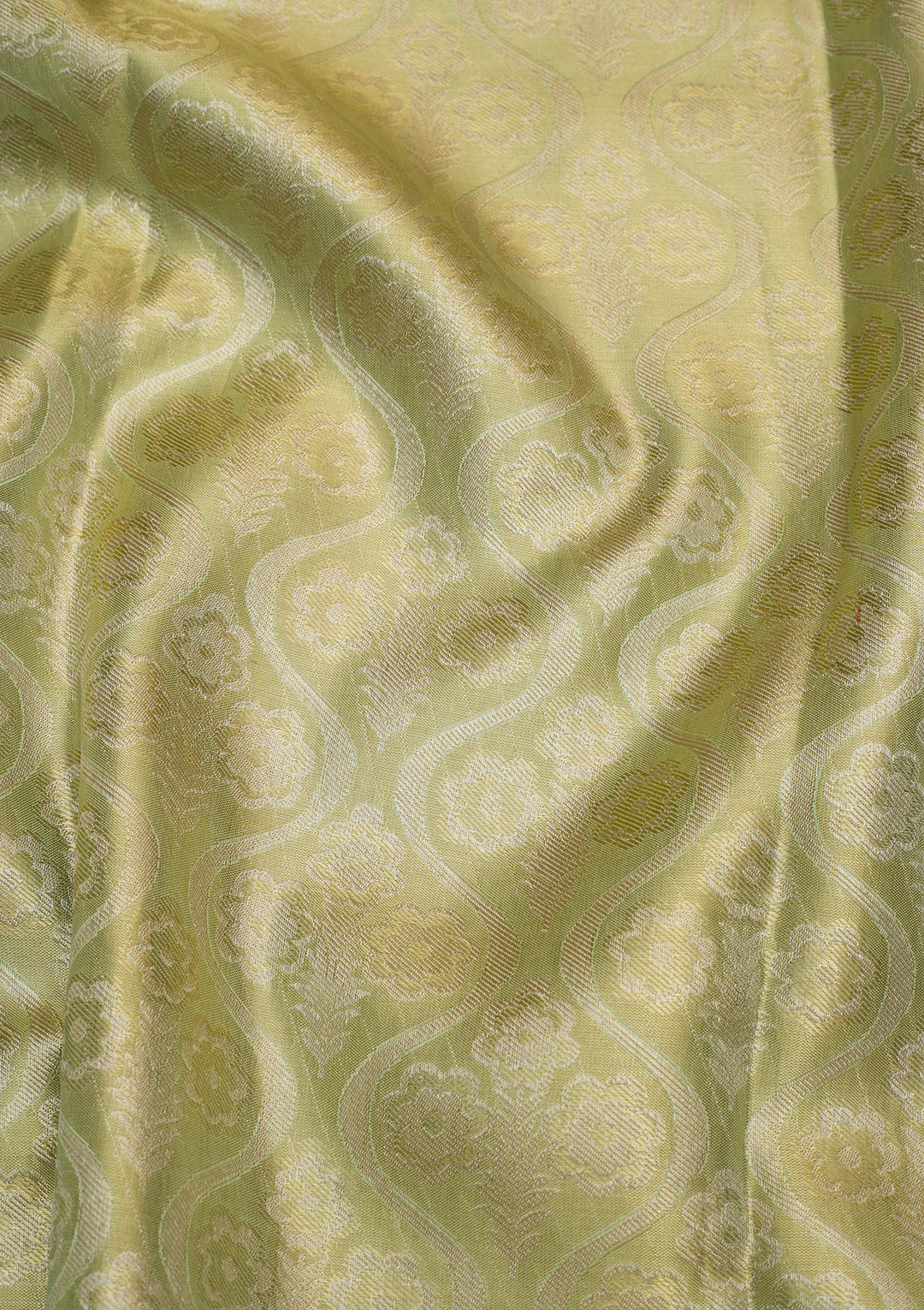Pista Green Zariwork Kanjivaram Pure Silk Saree