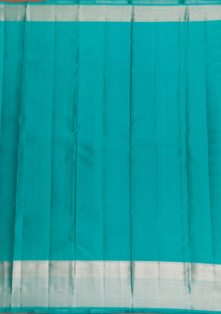 Pista Green Zariwork Pure Silk Saree-Koskii