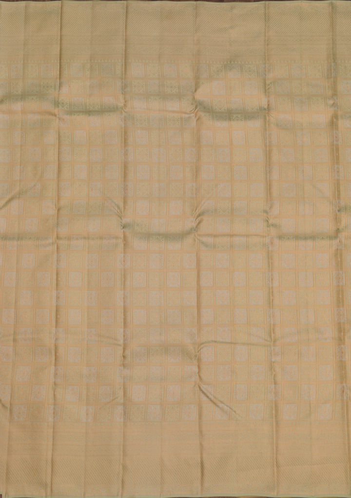 Pista Green Zariwork Pure Silk Saree
