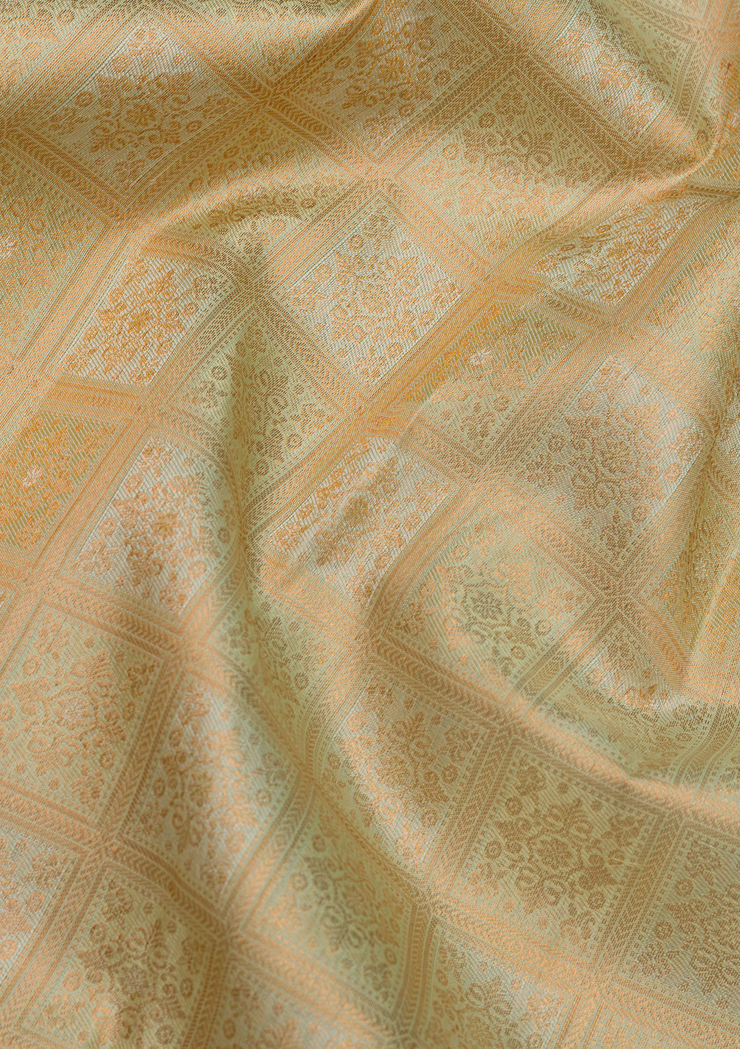 Pista Green Zariwork Pure Silk Saree