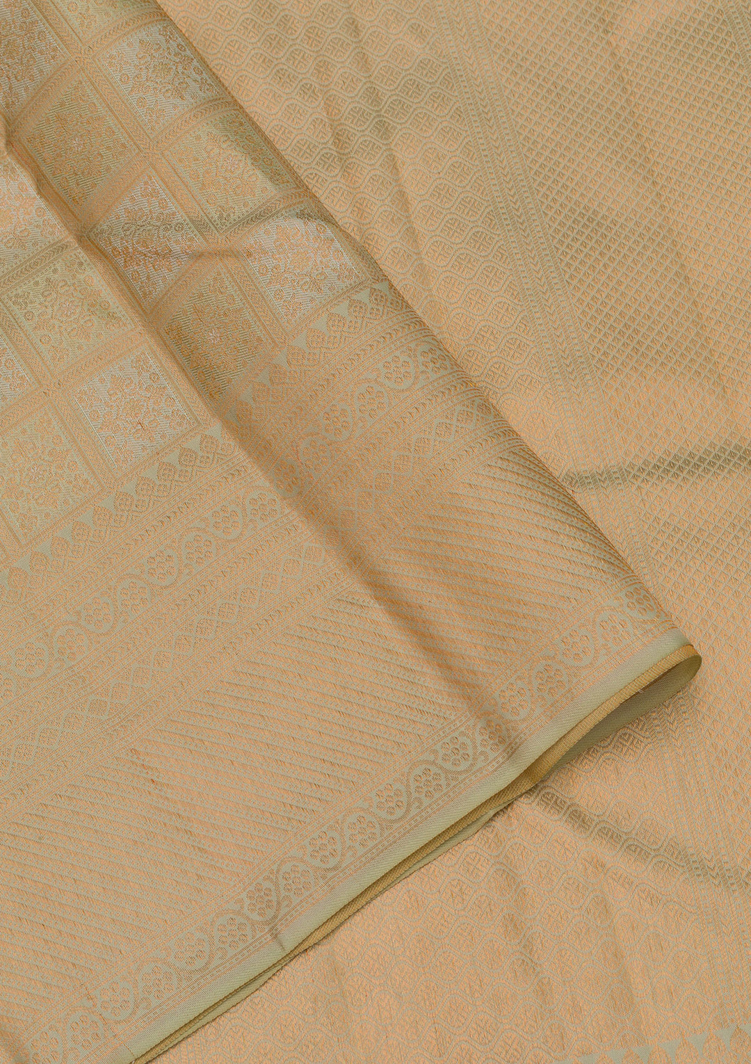 Pista Green Zariwork Pure Silk Saree