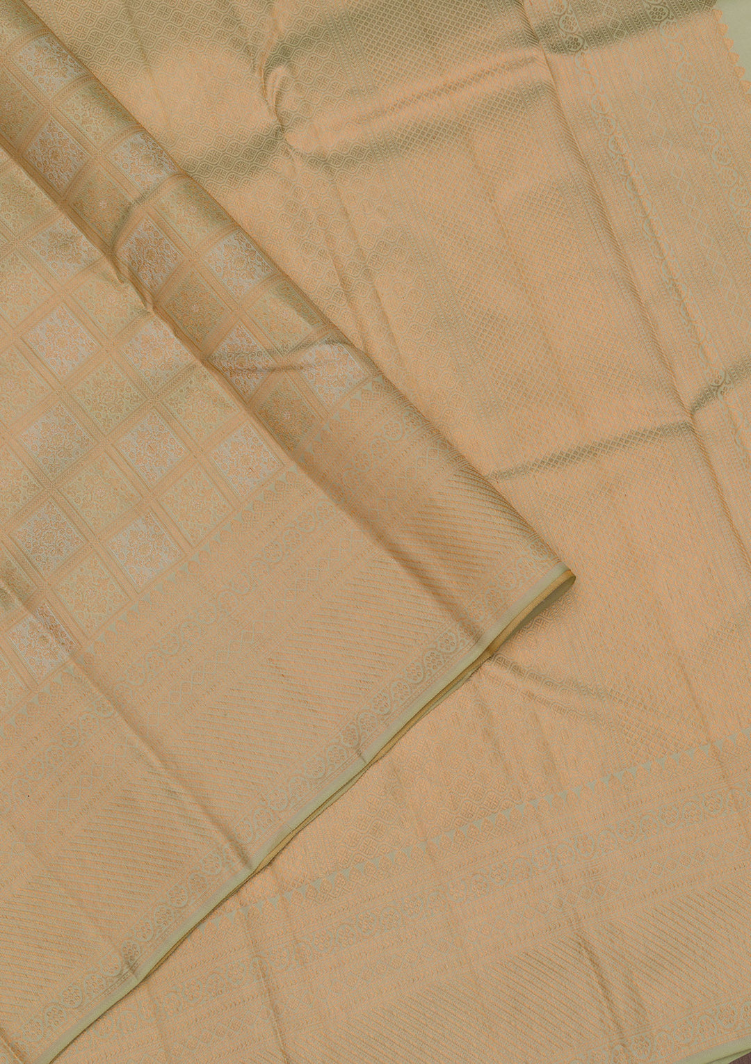Pista Green Zariwork Pure Silk Saree