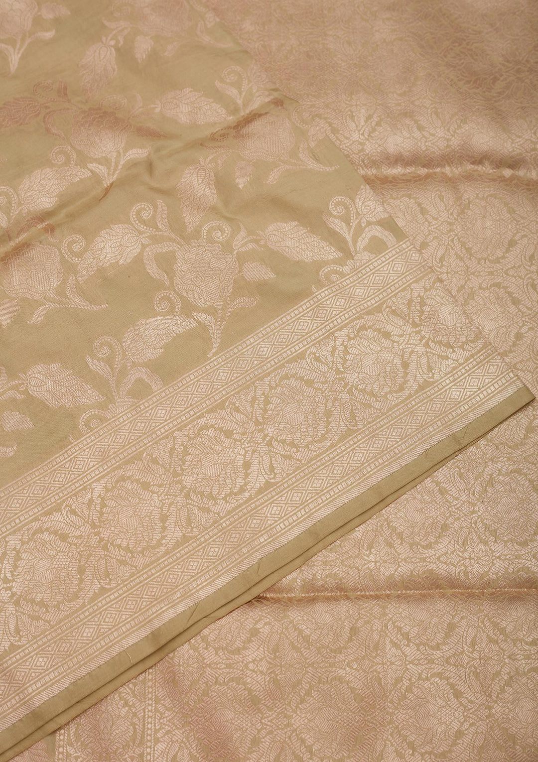 Pista Green Zariwork Pure Silk Saree
