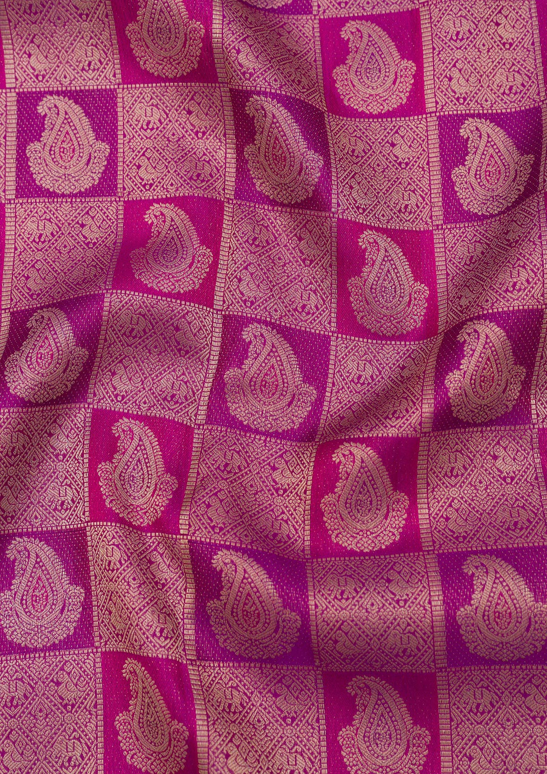 Purple Zariwork Pure Silk Saree