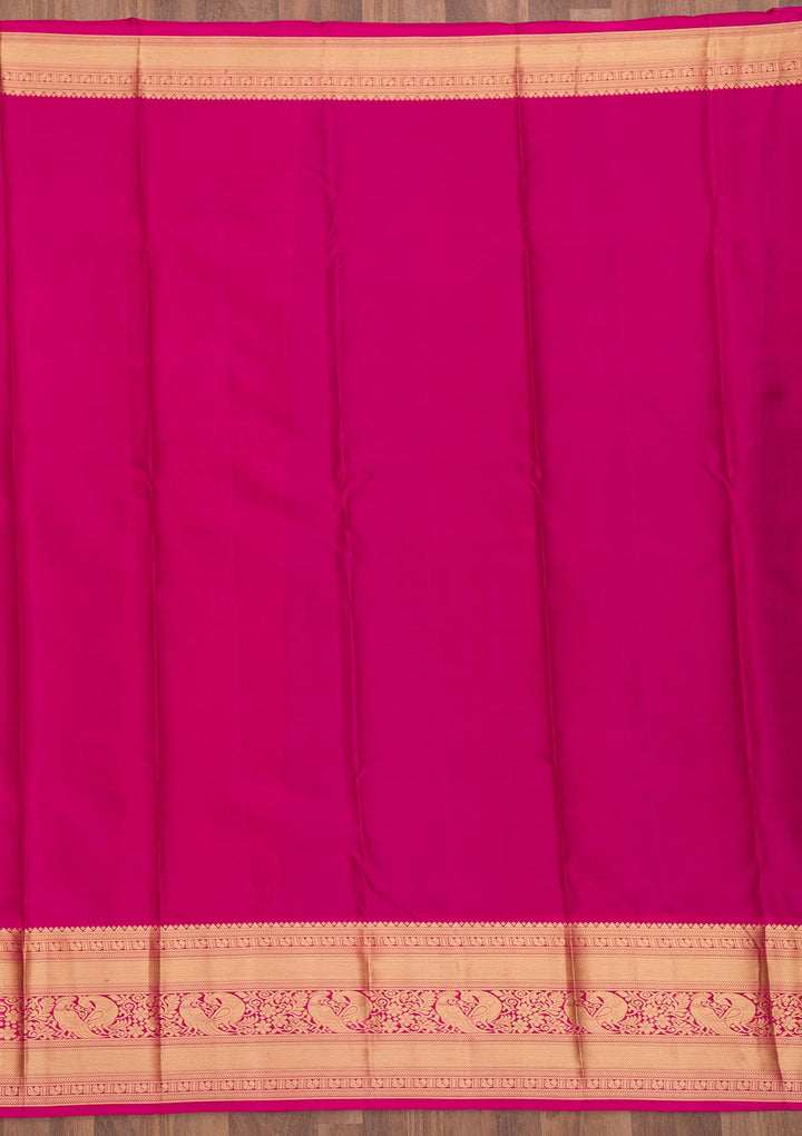 Purple Zariwork Pure Silk Saree