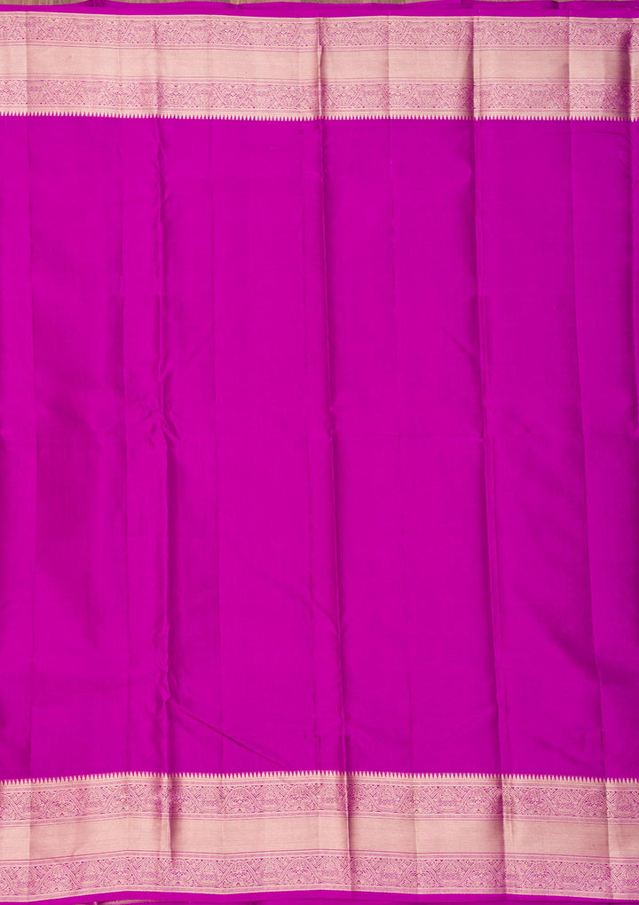 Purple Zariwork Pure Silk Saree