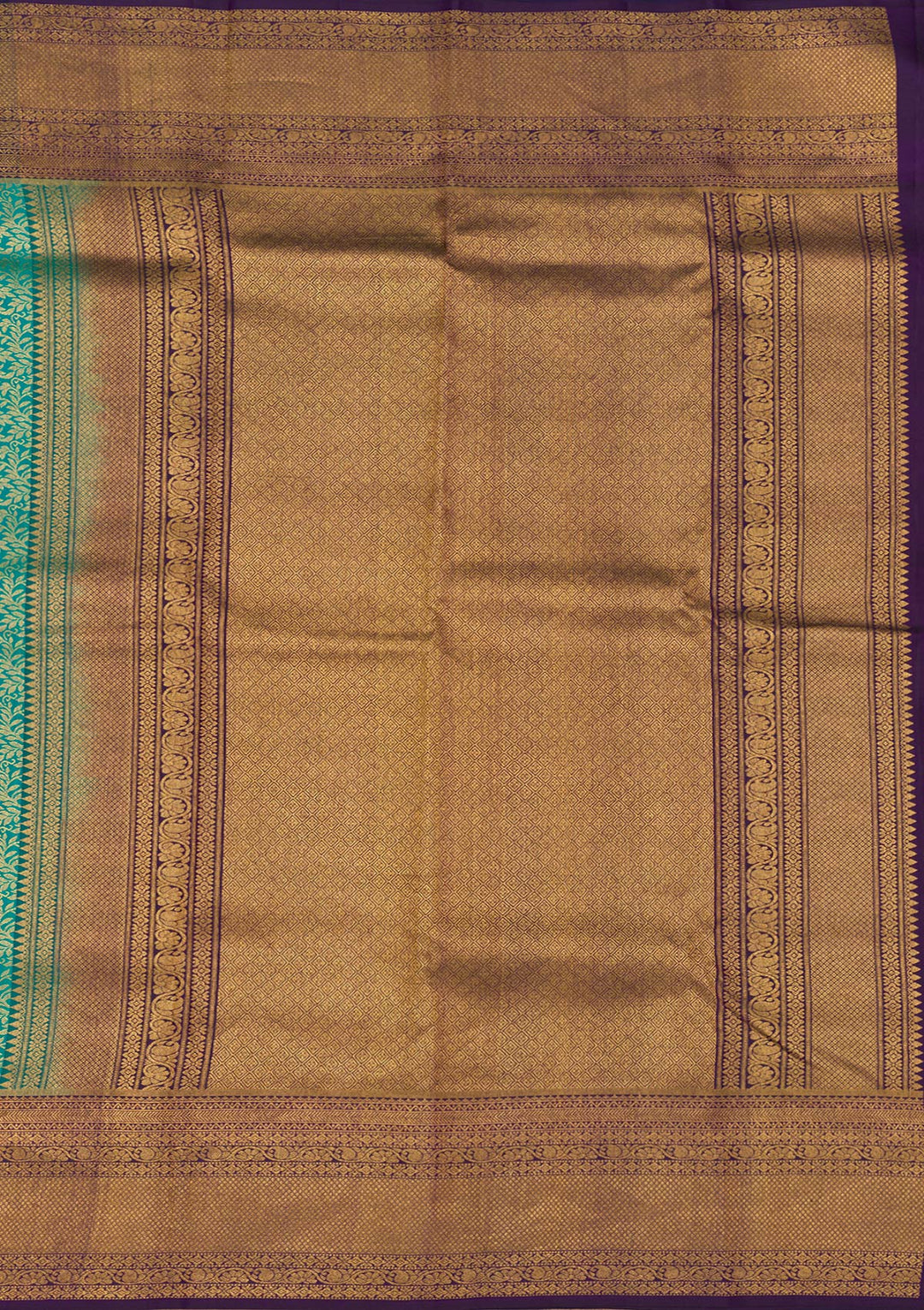 Rama Green Zariwork Banarasi Pure Silk Saree