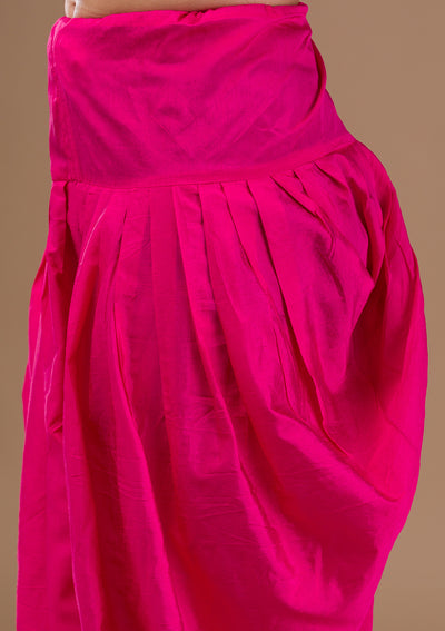 Rani Pink Zariwork  Readymade Salwar Suit