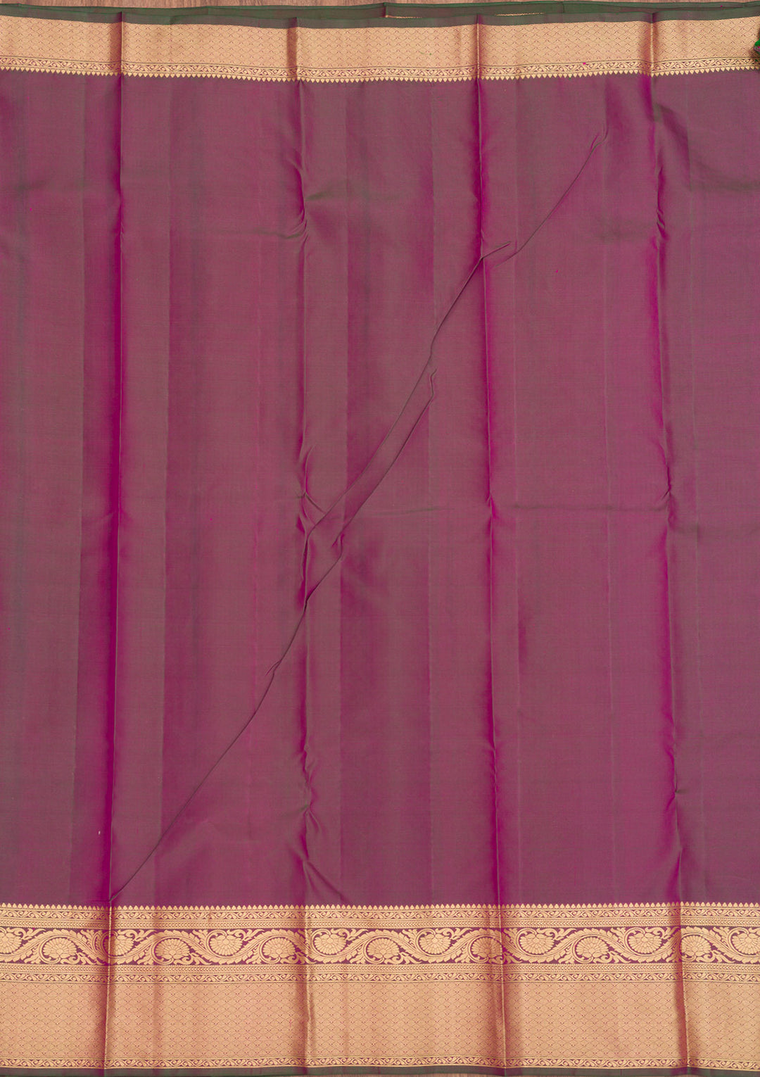 Rani Pink Zariwork Pure Silk Saree