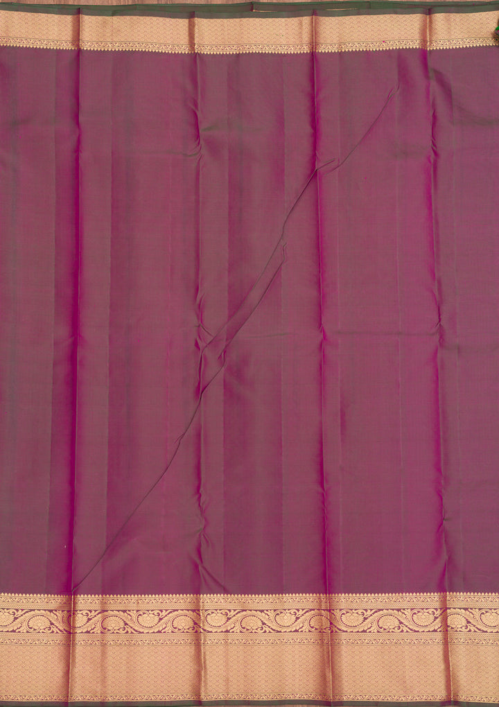 Rani Pink Zariwork Pure Silk Saree