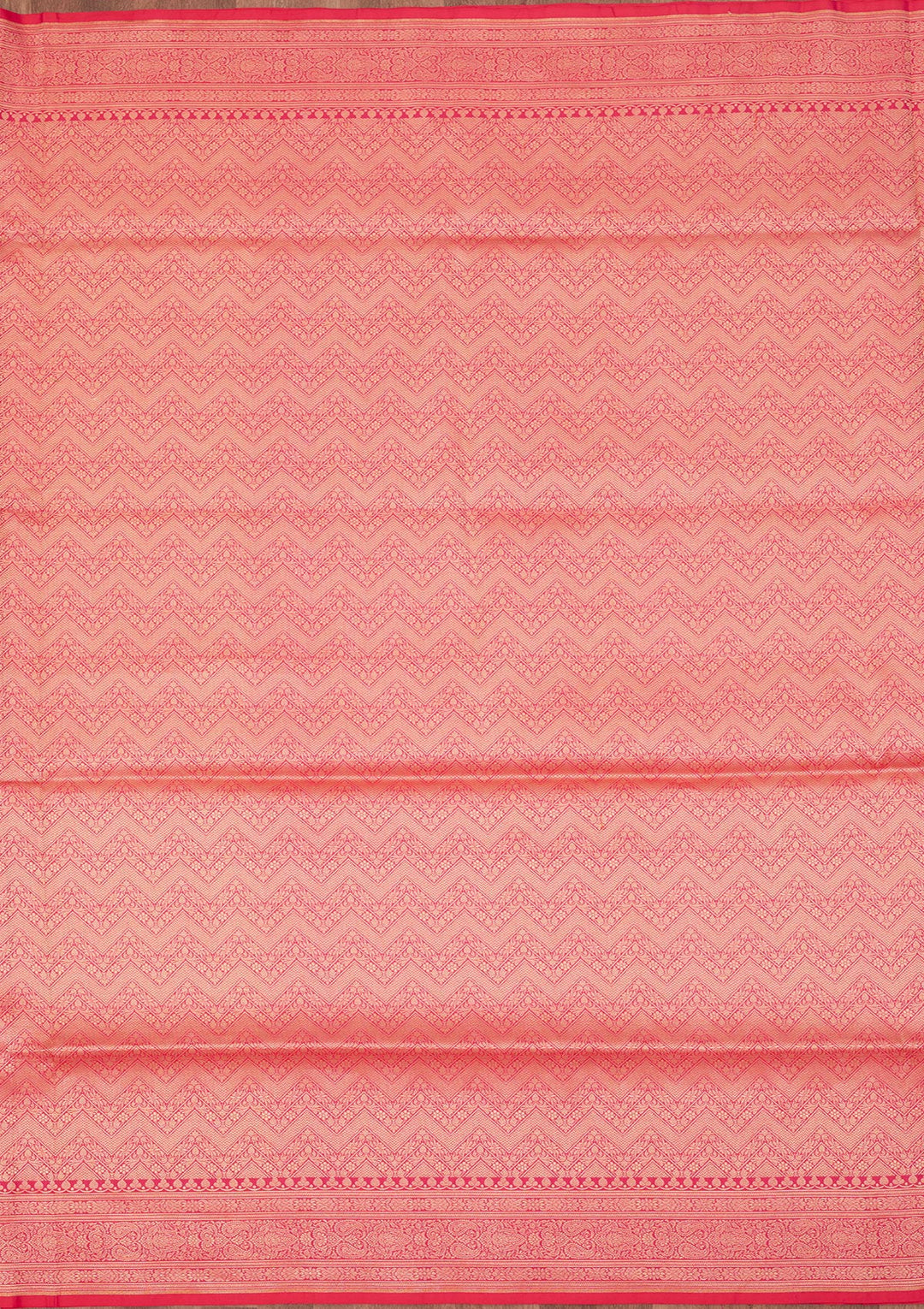 Rani Pink Zariwork Pure Silk Saree