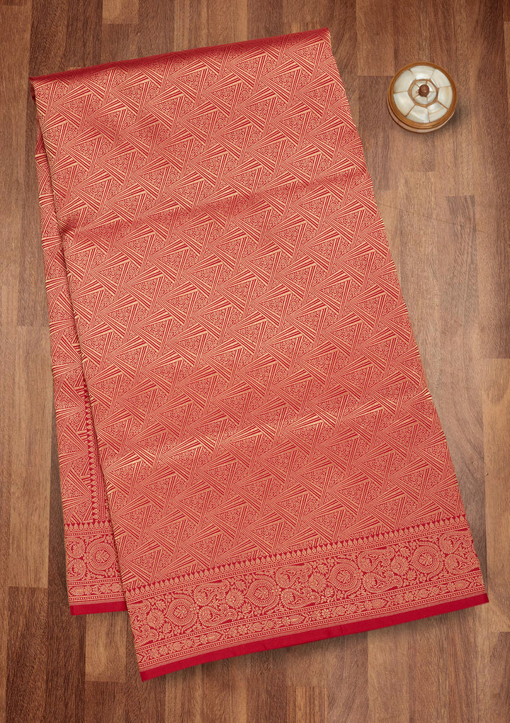 Rani Pink Zariwork Pure Silk Saree