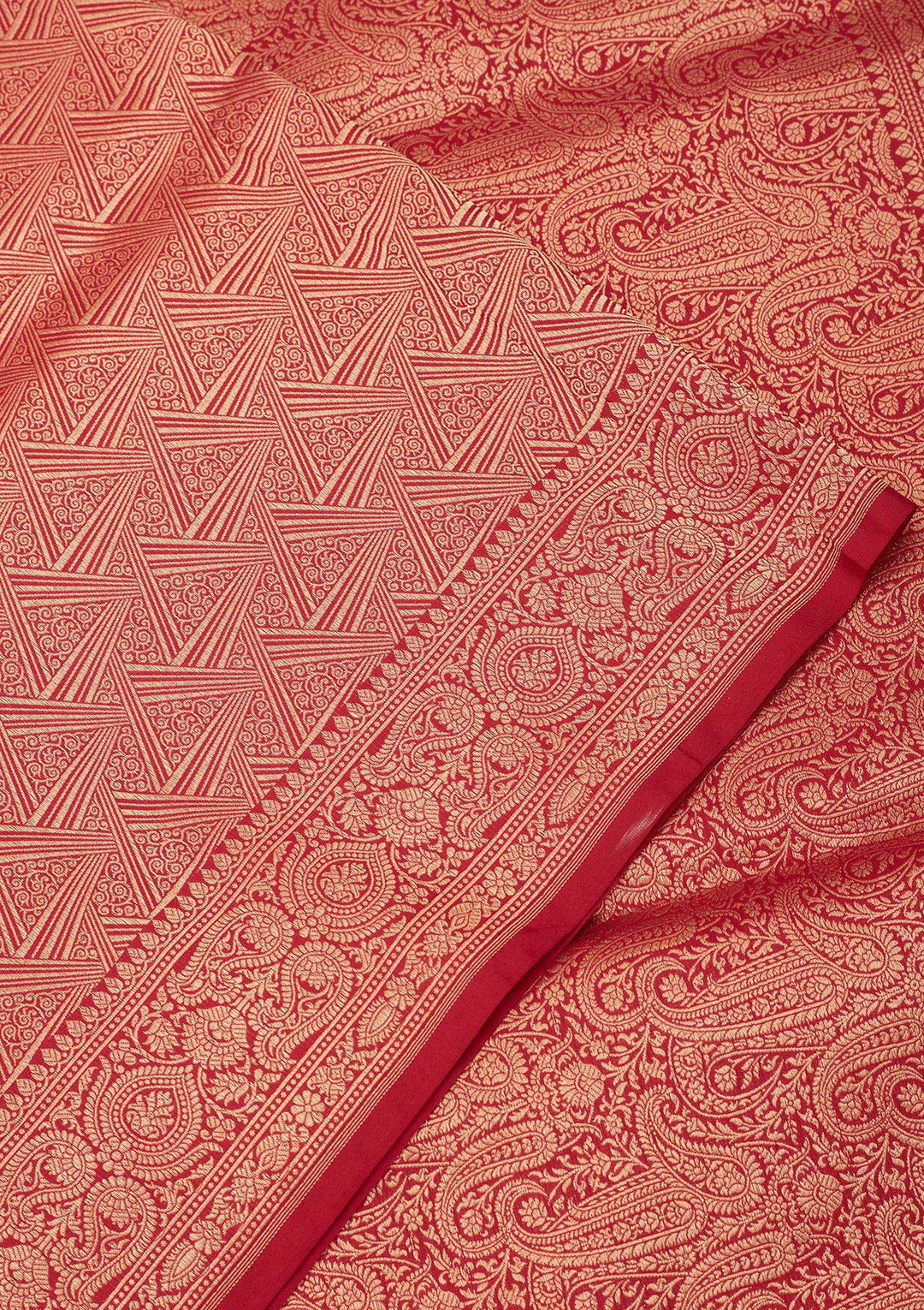 Rani Pink Zariwork Pure Silk Saree