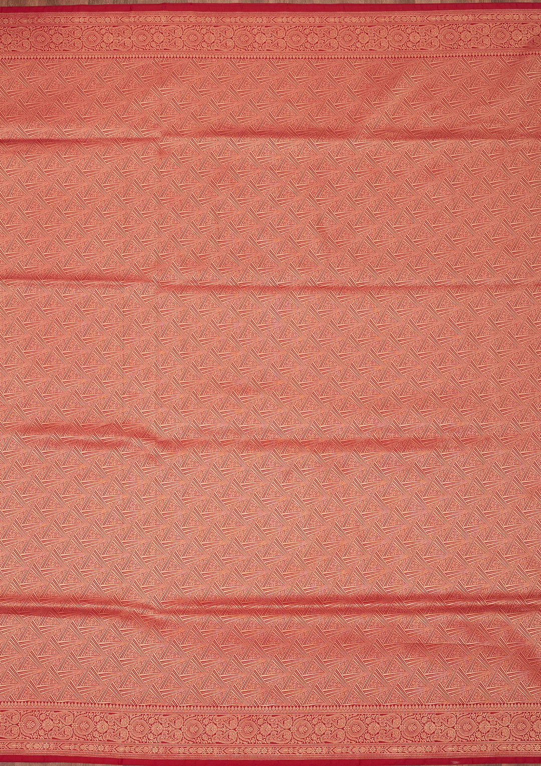 Rani Pink Zariwork Pure Silk Saree