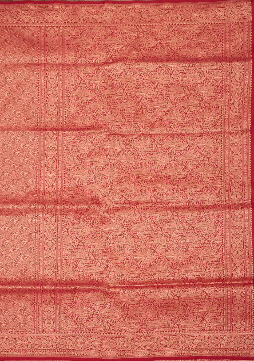Rani Pink Zariwork Pure Silk Saree