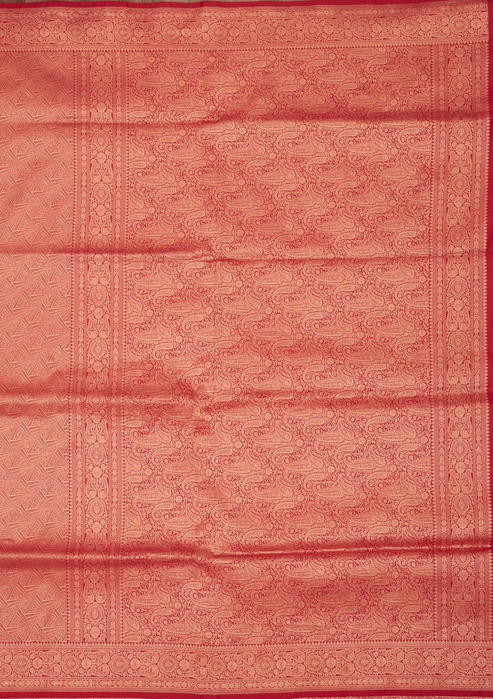 Rani Pink Zariwork Pure Silk Saree