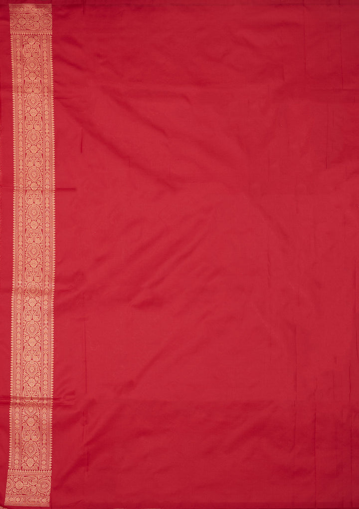 Rani Pink Zariwork Pure Silk Saree