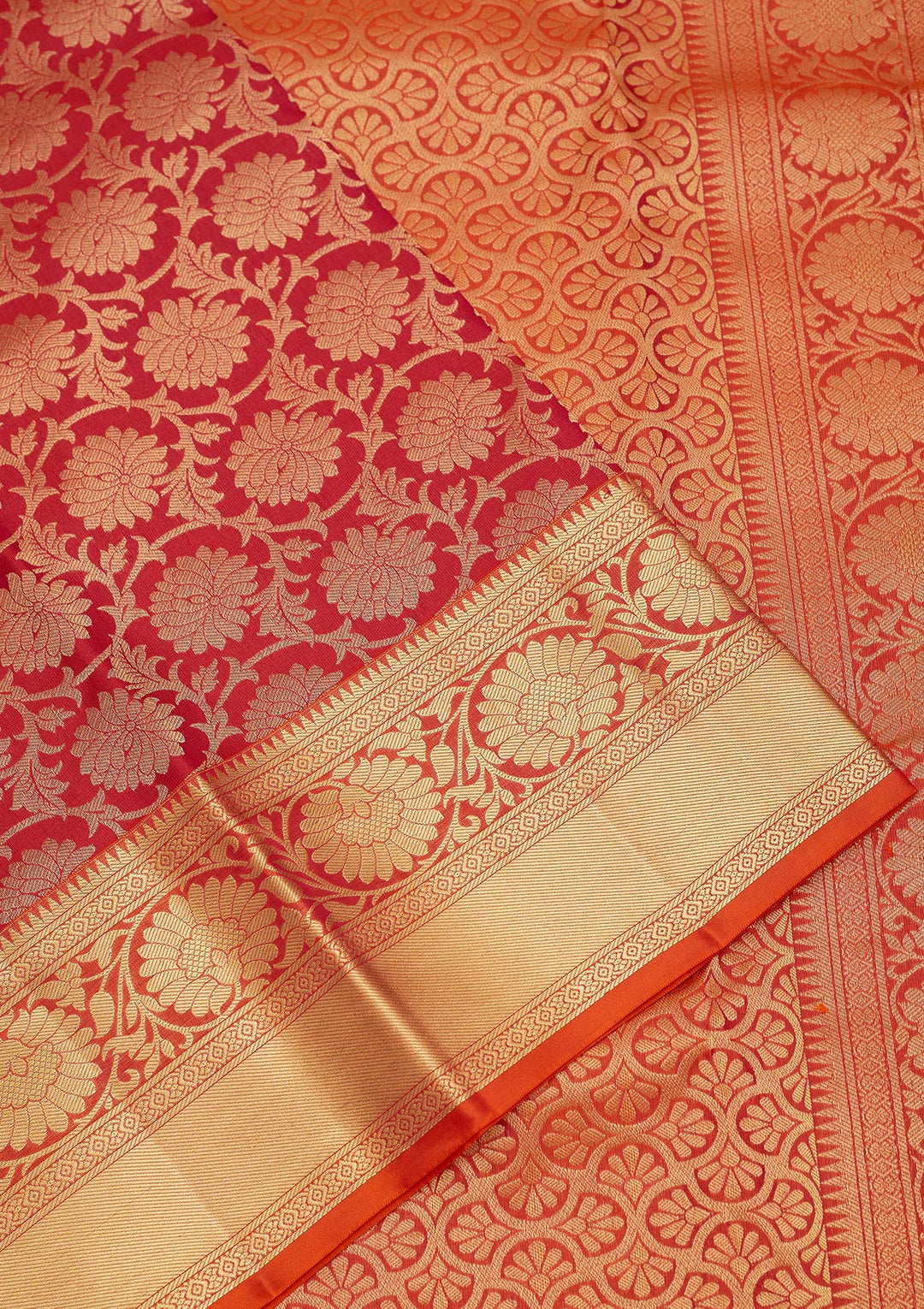 Rani Pink Zariwork Pure Silk Saree