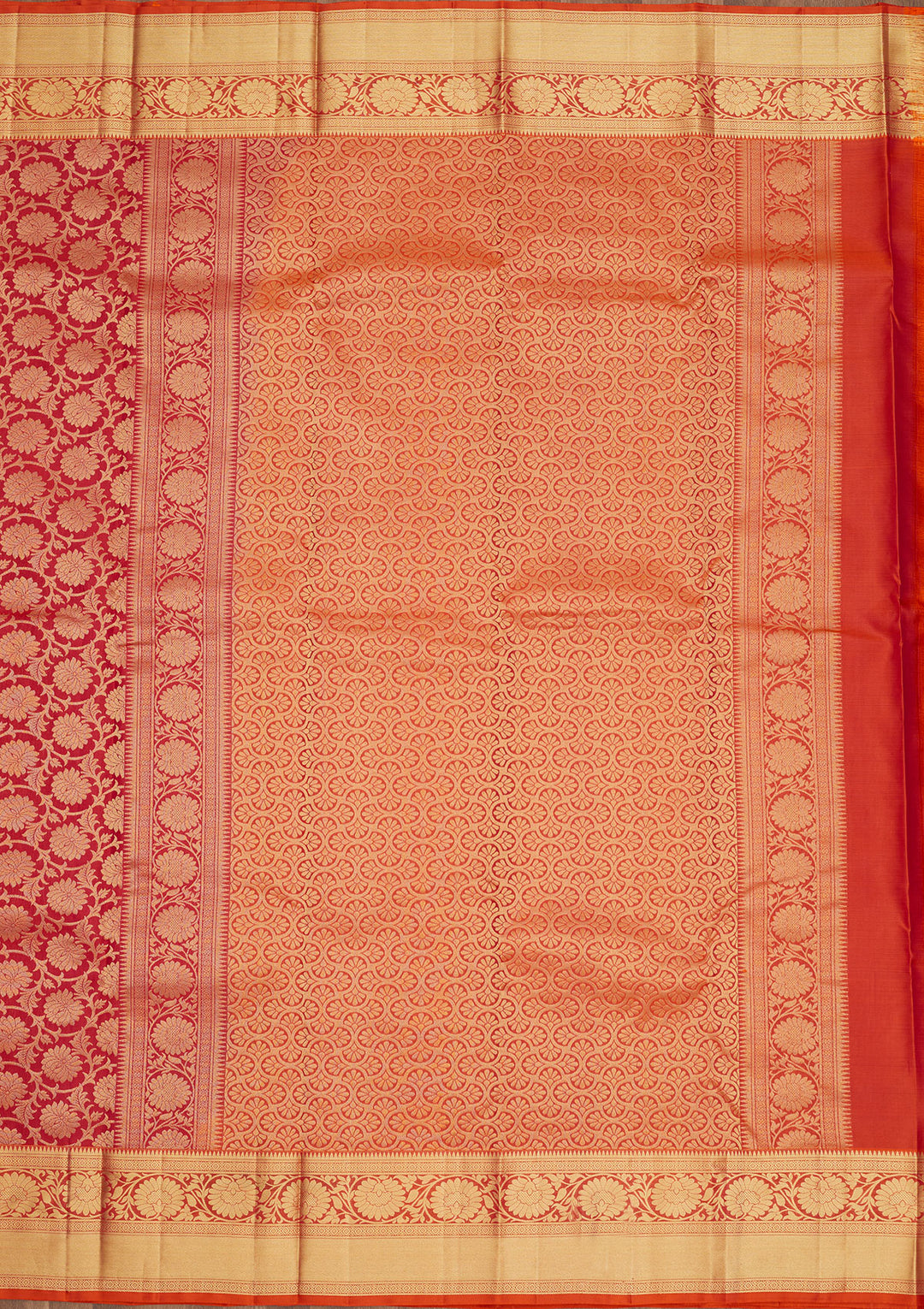 Rani Pink Zariwork Pure Silk Saree