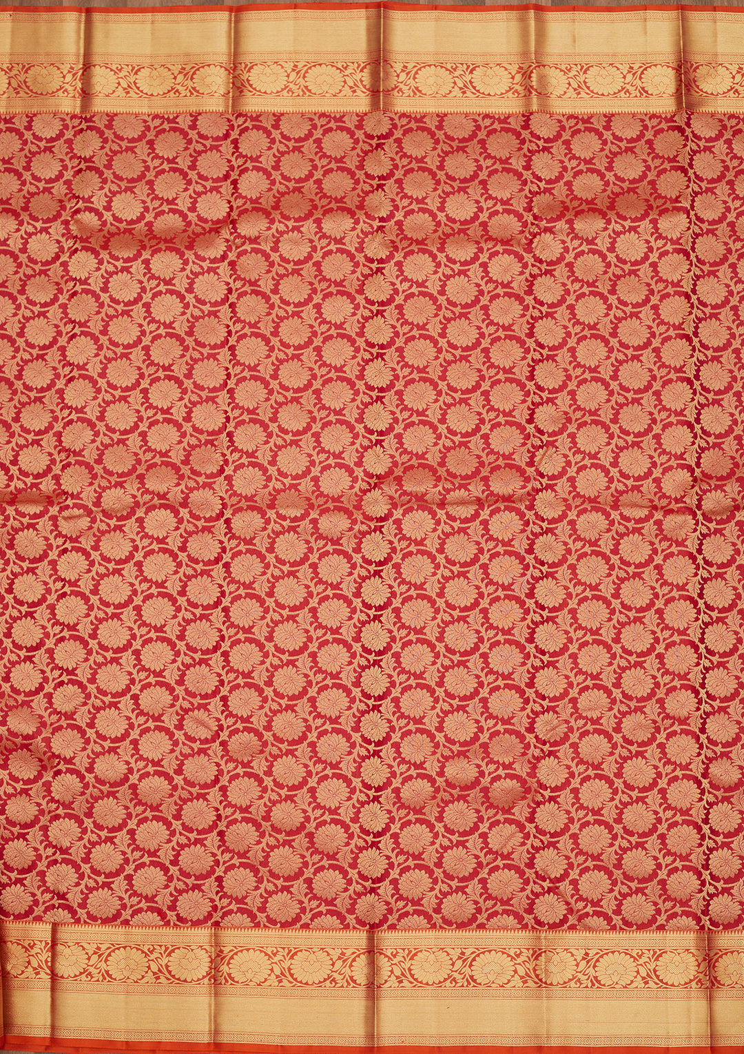 Rani Pink Zariwork Pure Silk Saree