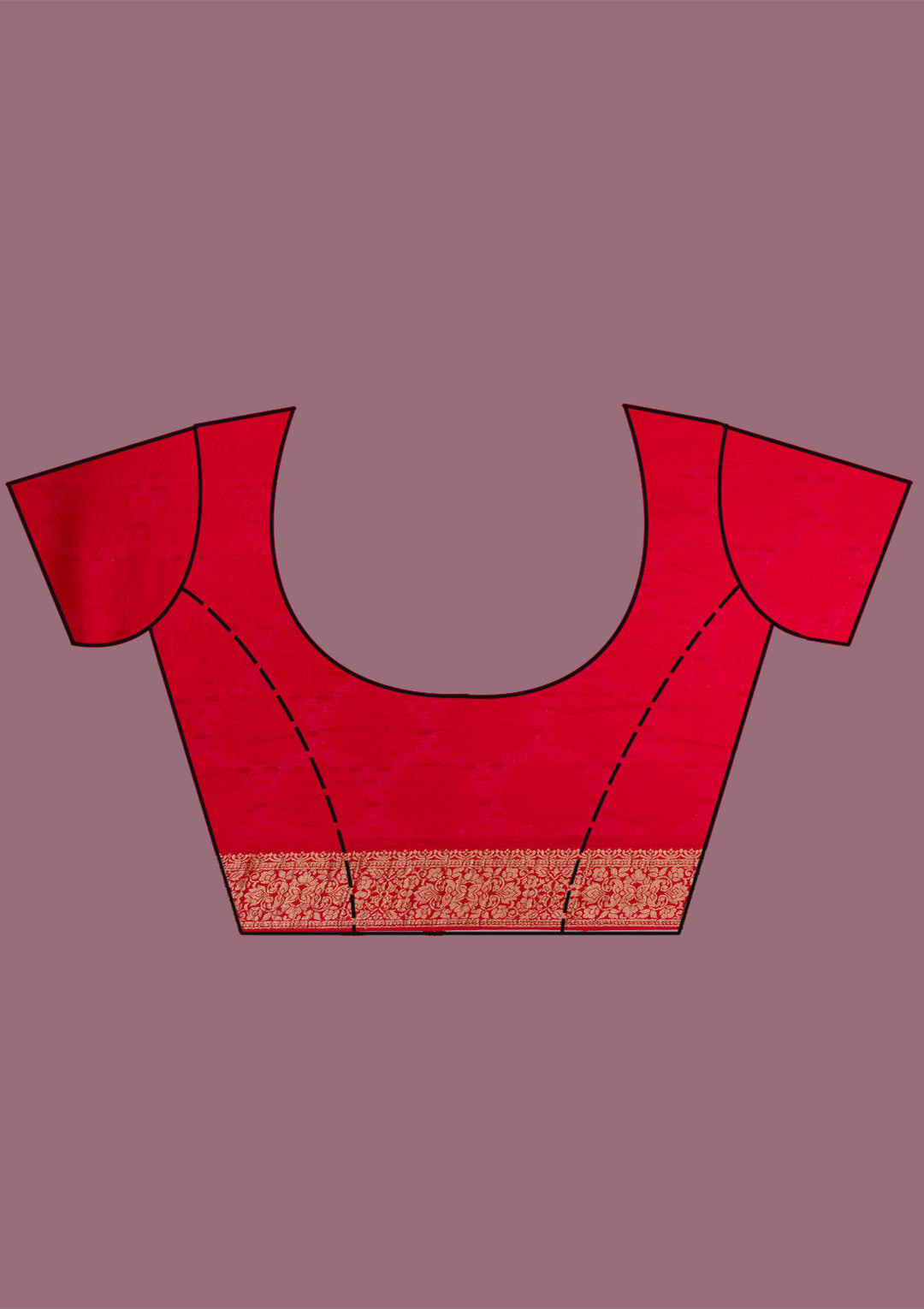 Red Zariwork Georgette Saree