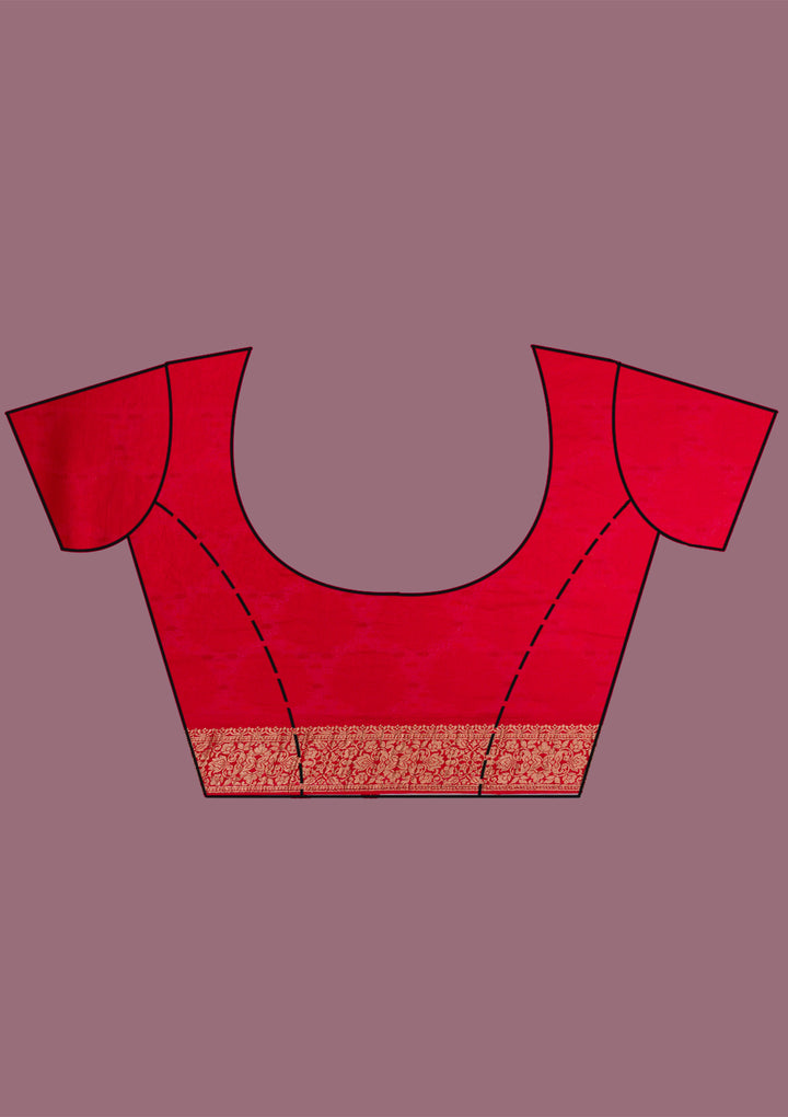 Red Zariwork Georgette Saree