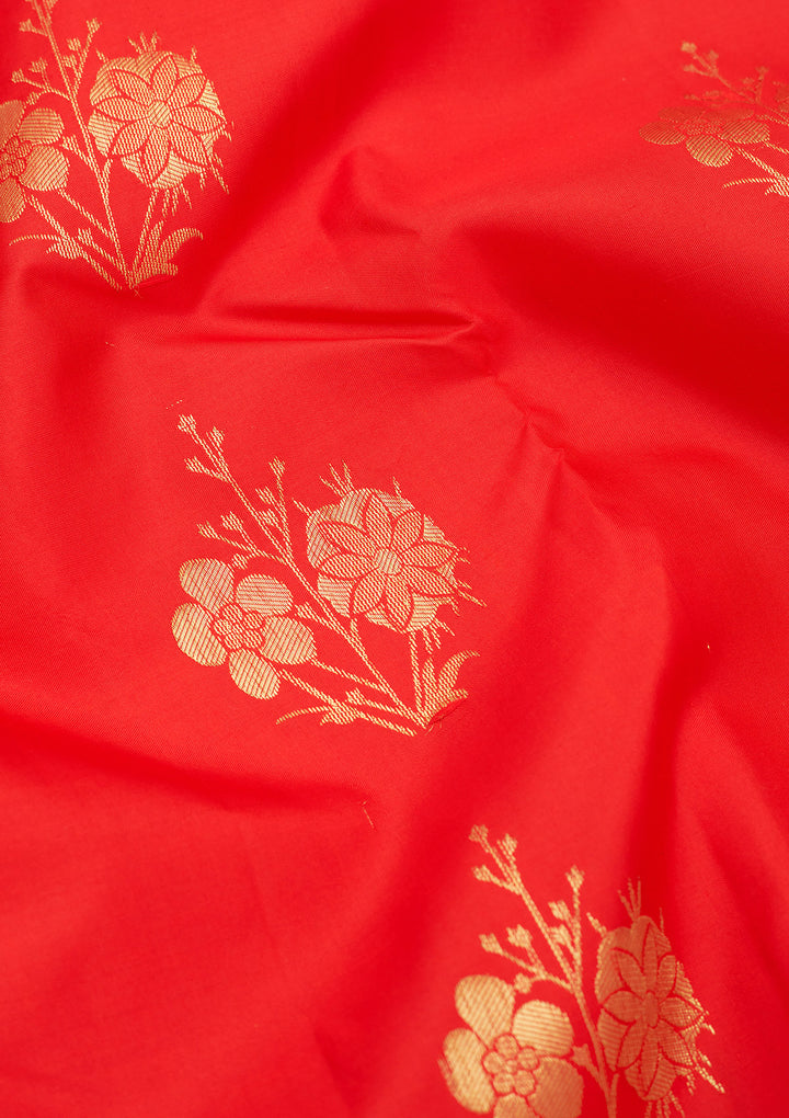 Red Zariwork Pure Silk Saree