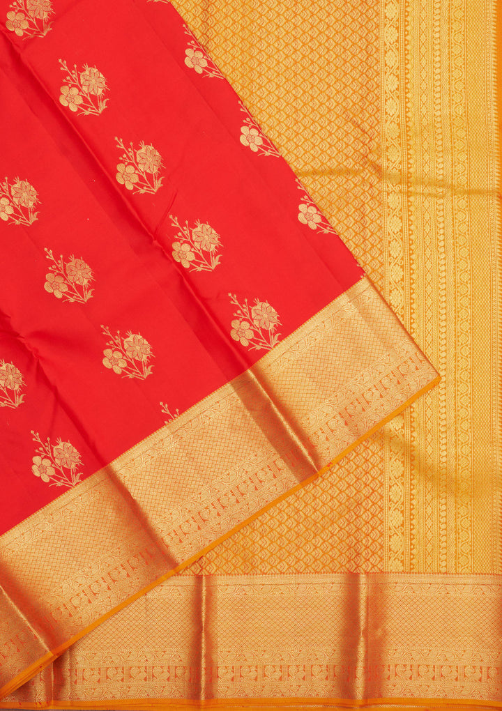 Red Zariwork Pure Silk Saree