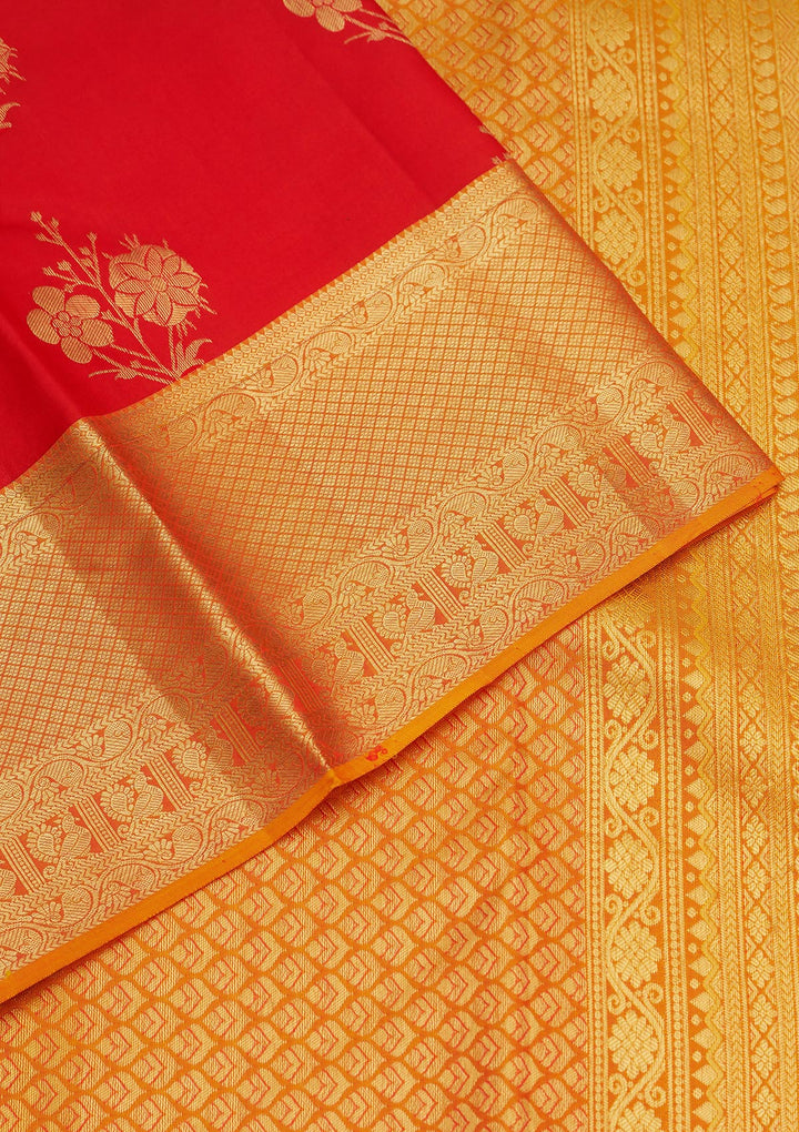 Red Zariwork Pure Silk Saree
