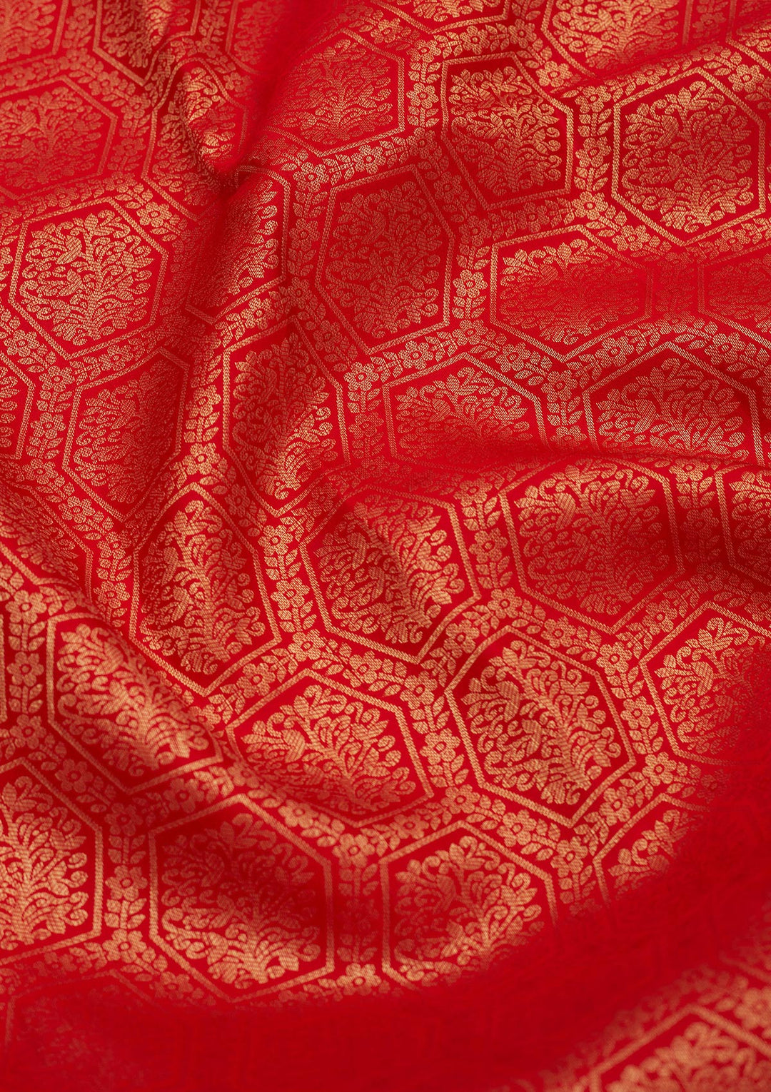 Red Zariwork Pure Silk Saree